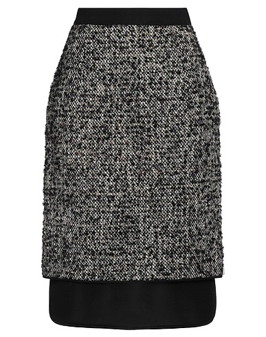 GIAMBATTISTA VALLI Midi skirt Black 57% Virgin Wool, 27% Polyamide, 14% Acrylic, 2% Alpaca wool