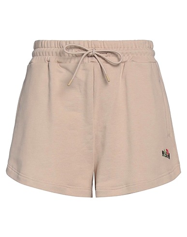 MSGM Shorts & Bermuda Beige 100% Cotton, Polyester