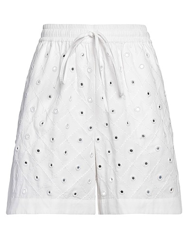 19.70 NINETEEN SEVENTY Shorts & Bermudas Weiß 100% Baumwolle, Polyester