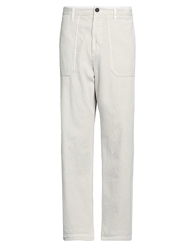 STONE ISLAND パンツ ライトグレー コットン 100%