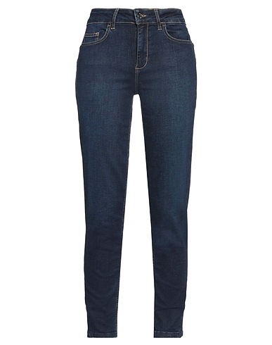 LIU •JO Denim trousers Blue 96% Cotton, 4% Elastane