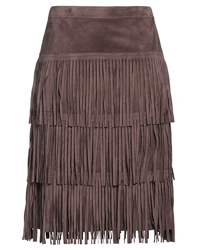 IRIÉ Mini-jupe Chocolat 90% Polyester, 10% Élasthanne