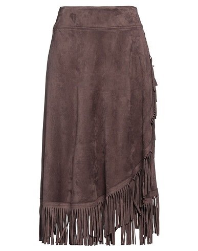 IRIÉ Midi skirt Chocolate brown 90% Polyester, 10% Elastane