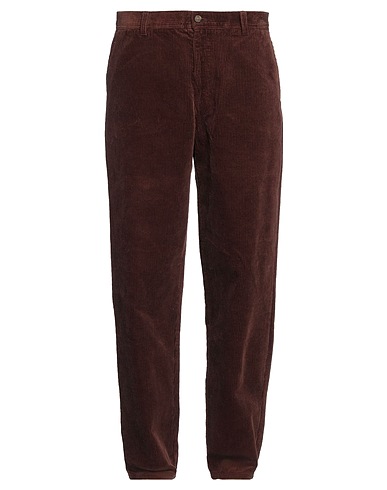 LES DEUX Casual trouser Dark brown 100% Cotton