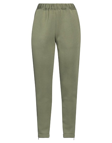 HEVÒ Casual pants Military green 100% Modal