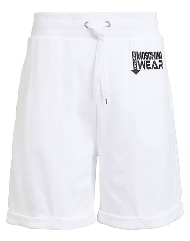 MOSCHINO Pigiama Bianco 100% Cotone, Elastan
