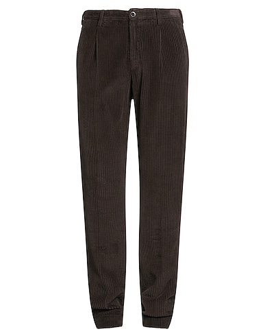 INCOTEX Casual trouser Dark brown 100% Cotton