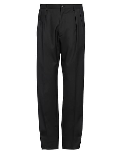 DE PETRILLO Casual trouser Black 100% Virgin Wool