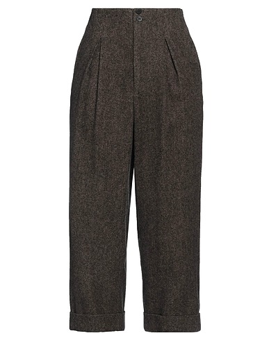 GENTRYPORTOFINO Casual trouser Dark brown 80% Virgin Wool, 20% Cashmere