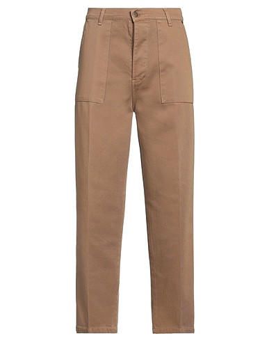 THE EDITOR Casual trouser Camel 100% Cotton