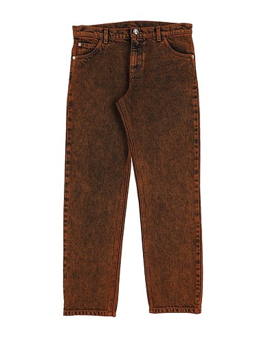 VERSACE YOUNG Denim pants Khaki 100% Cotton