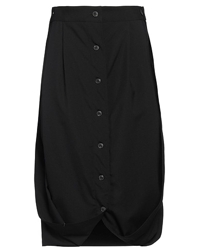 QUIRA Midi skirt Black 73% Virgin Wool, 27% Mohair wool