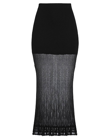 QUIRA Langer Rock Schwarz 50% Modal, 35% Polyamid, 15% Wolle
