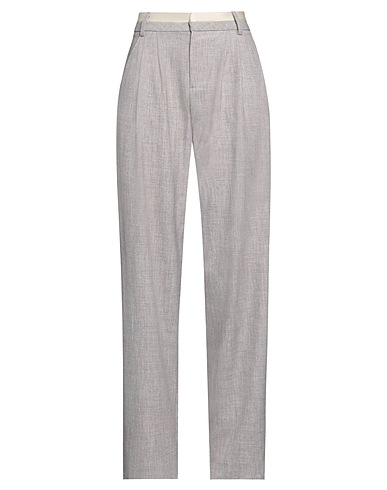 ERMANNO FIRENZE Casual trouser Light grey 86% Polyester, 10% Viscose, 4% Elastane