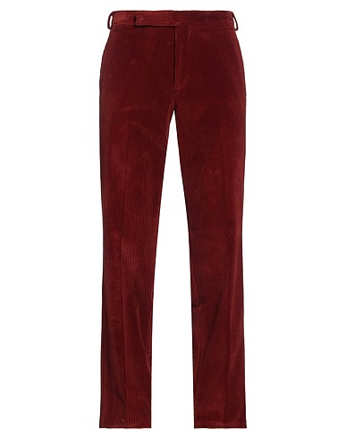 LARDINI Casual pants Brick 98% Cotton, 2% Elastane