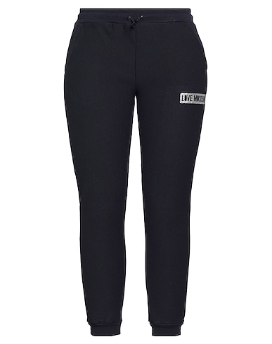 LOVE MOSCHINO Casual pants Midnight blue 95% Cotton, 5% Elastane