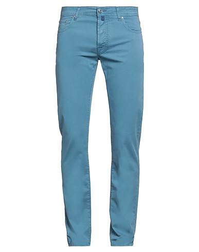 JACOB COHЁN Casual trouser Pastel blue 98% Cotton, 2% Elastane, Polyester