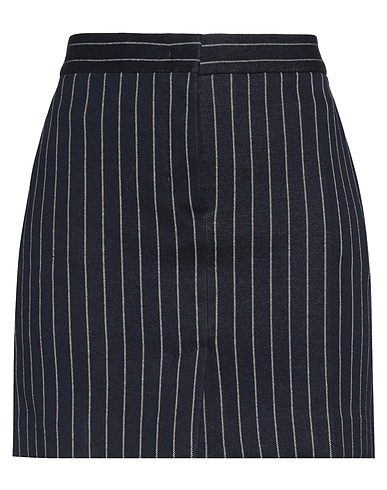 MAX MARA Mini skirt Midnight blue 87% Cotton, 8% Cashmere, 5% Silk