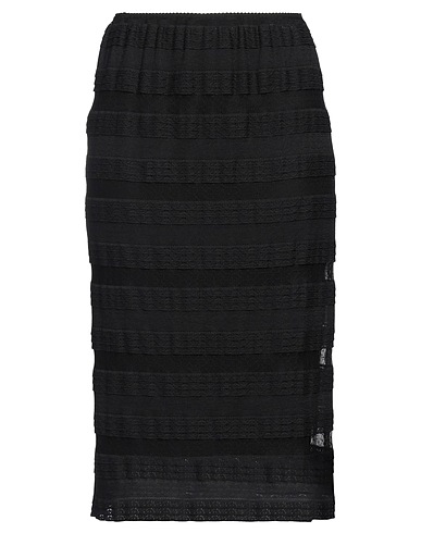 N°21 Midi skirt Black 97% Polyamide, 3% Elastane