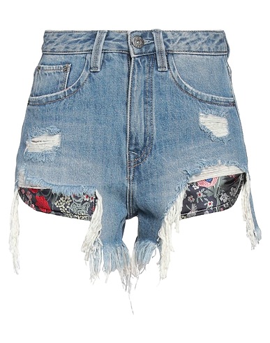 LIUREGALI Denim shorts Blue 100% Cotton