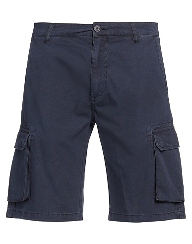 LIU •JO MAN Shorts & Bermuda Midnight blue 100% Cotton