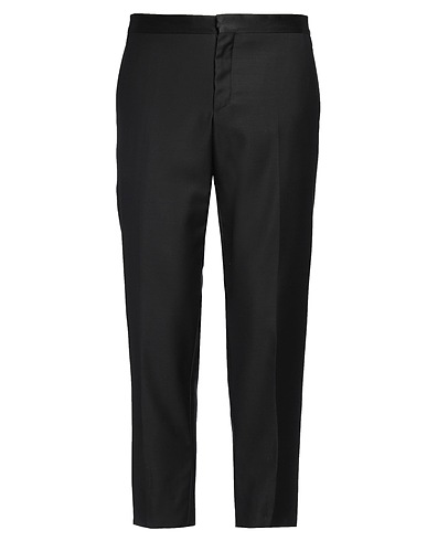 PAL ZILERI CERIMONIA Casual trouser Black 100% Wool, Polyester, Silk