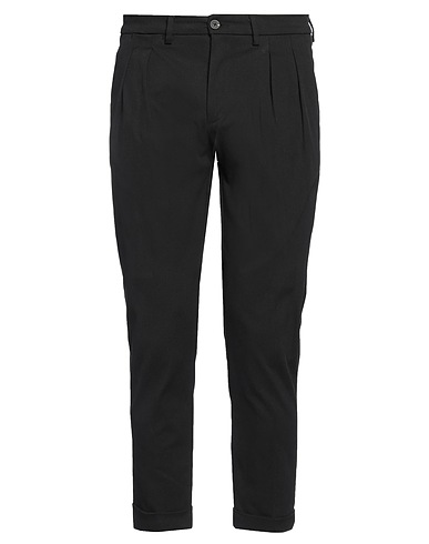 TELA-N° Casual trouser Black 57% Cotton, 40% Nylon, 3% Elastane