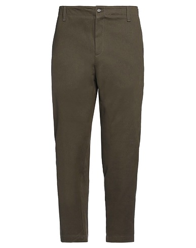 ..,BEAUCOUP Casual pants Military green 97% Cotton, 3% Elastane
