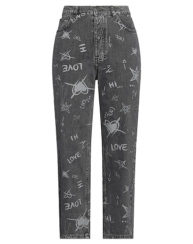 ACTITUDE by TWINSET Denim trousers Black 99% Cotton, 1% Elastane