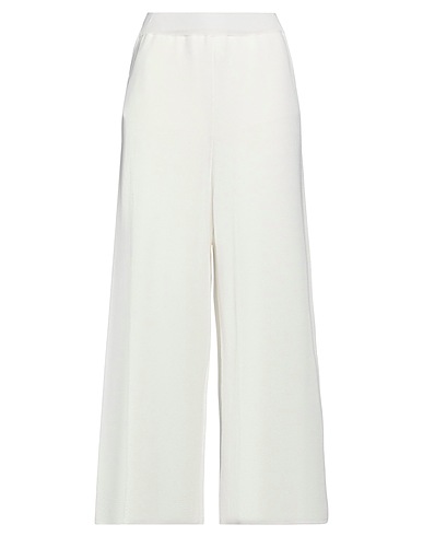 MALO Casual pants White 53% Viscose, 47% Cotton