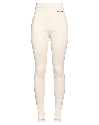 JIL SANDER Leggings Cream 60% Wool, 40% Polypropylene