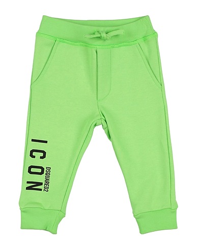 DSQUARED2 Casual trouser ICON Lime green 100% Cotton, Elastane