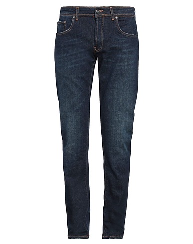 LIU •JO MAN Denim trousers Blue 98% Cotton, 2% Elastane