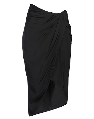 GAUGE81 Midi skirt Black 100% Silk