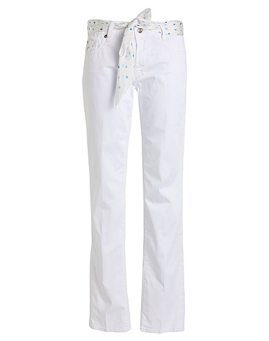 JACOB COHЁN Casual trouser White 97% Cotton, 3% Elastane
