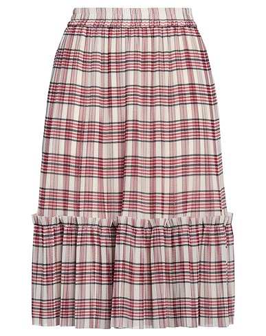 DESIGNERS REMIX Midi skirt Ivory 50% Recycled polyester, 50% Polyester
