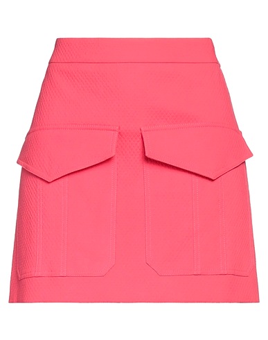 BOUTIQUE MOSCHINO Mini skirt Coral 98% Cotton, 2% Elastane