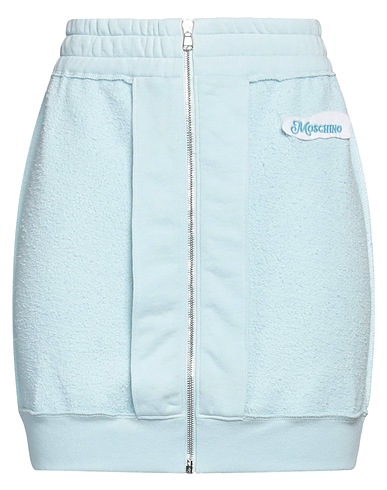 MOSCHINO Mini skirt COUTURE Sky blue 100% Cotton
