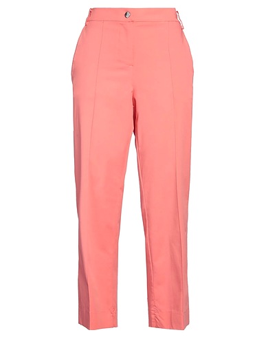 FEDELI Casual pants Salmon pink 97% Cotton, 3% Elastane