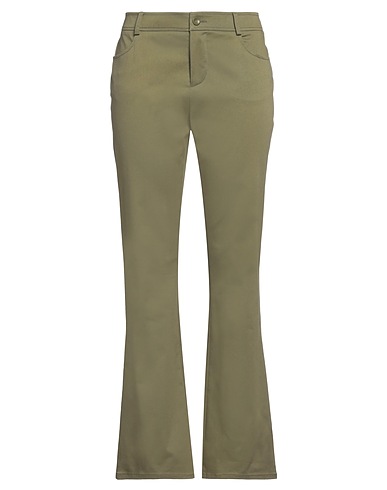 ALBERTA FERRETTI Pantalone Verde militare 98% Cotone, 2% Elastan