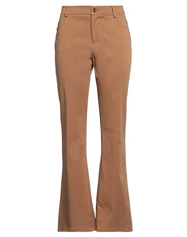 ALBERTA FERRETTI Casual trouser Camel 98% Cotton, 2% Elastane