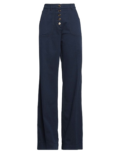 ETRO Casual trouser Midnight blue 100% Cotton