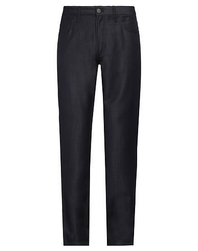 EMPORIO ARMANI Casual pants Midnight blue 76% Virgin Wool, 24% Lyocell