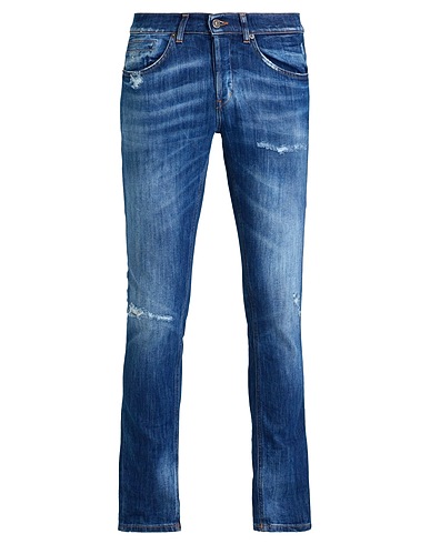 DONDUP Denim trousers Blue 89% Cotton, 11% Elastomultiester