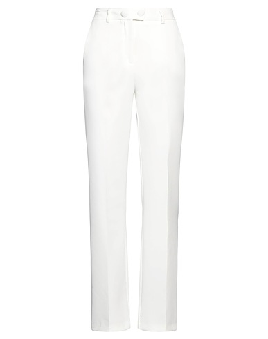 CRISTINAEFFE Pantalone Bianco 95% Poliestere, 5% Elastan