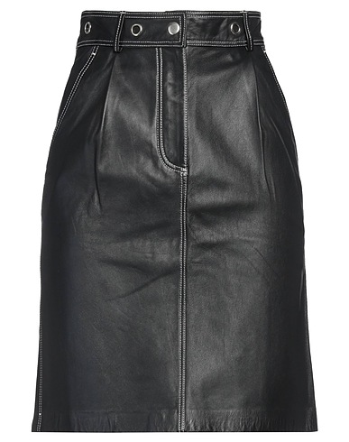DESIGNERS REMIX Mini skirt Black 100% Lambskin