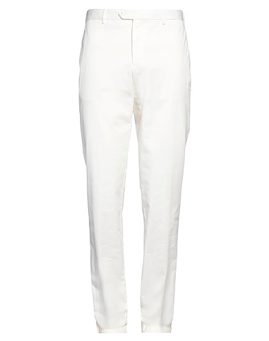 MALO Casual pants White 98% Cotton, 2% Elastane