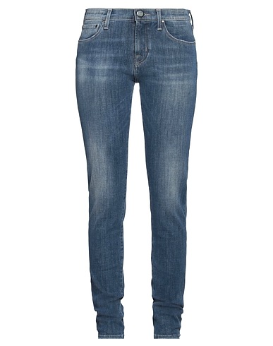 JACOB COHЁN Denim pants Blue 90% Cotton, 7% Polyester, 3% Elastane