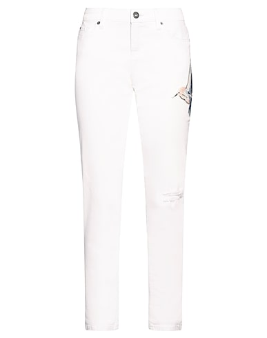 CAMBIO Denim pants Ivory 98% Cotton, 2% Elastane