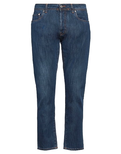 LIU •JO MAN Denim trousers Blue 98% Cotton, 2% Elastane